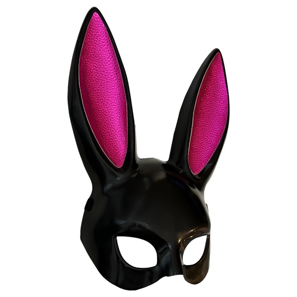 “Metallic Punk” Adult Bunny Rabbit Face Mask - Picture 2 of 4